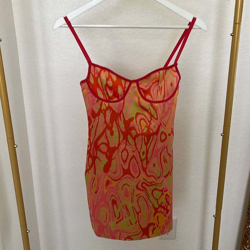 Zara Orange Mini Summer Dress